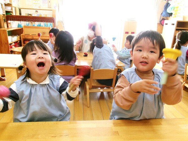 3歳未満児 楽器あそび